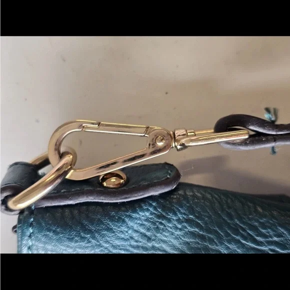 Le Miel Fringe Crossbody Bag Blue Women Cluch Detachable Strap Western 90s New - Picture 16 of 16